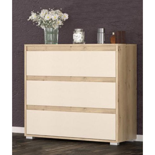 Комод Меблі Сервіс 3Ш Торіно Артісан + Шампань Комод Меблі Сервіс 3Ш Торіно Артісан + Шампань