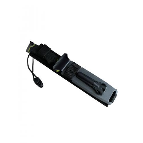 Туристичний ніж для виживання Gorillas BBQ 2-1253 25 см Чорний (KN1060) Туристичний ніж для виживання Gorillas BBQ 2-1253 25 см Чорний (KN1060)