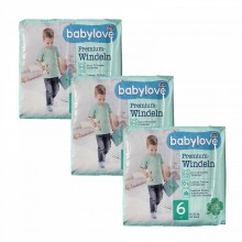Дитячі одноразові підгузники Babylove Premium 6 xl (15-20) кг 96 шт