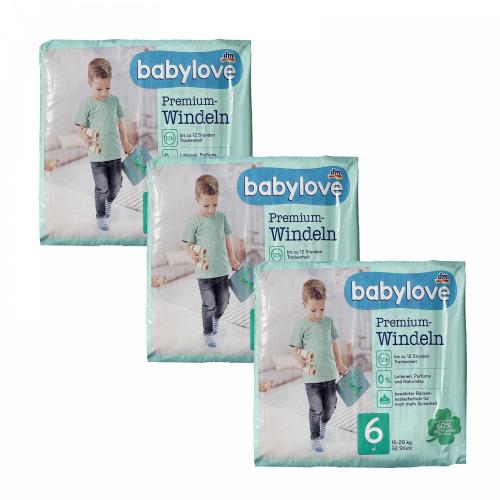 Дитячі одноразові підгузники Babylove Premium 6 xl (15-20) кг 96 шт в інтернет супермаркеті PbayMarket!