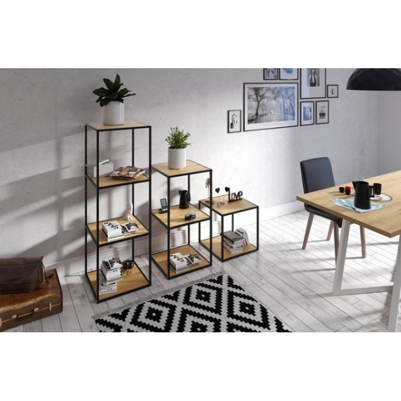 Стелаж для зберігання в стилі Loft NS-1709 1800x600x600 мм Черный