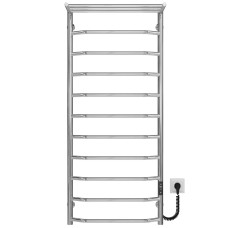 Рушникосушарка електрична Трапеція з полицею П11 500х1200 Deffi Хром JD03 (C.TP.120.50.11.E.C.R.1)