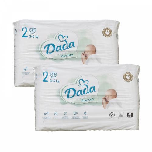 Підгузники Dada Pure Care 2 (3-6 кг) 70 шт в інтернет супермаркеті PbayMarket!