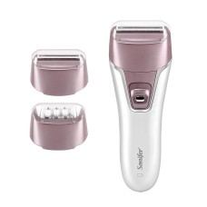 Епілятор акумуляторний бездротовий жіночий Sonifer 2in1 SF-9521 з 2 насадками Білий