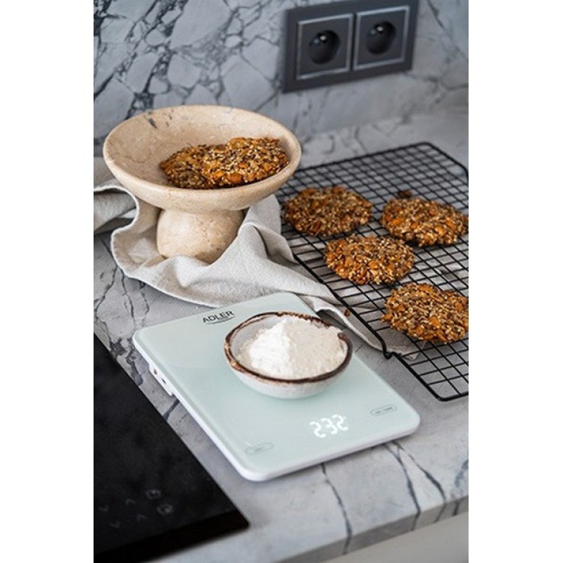 Ваги кухонні до 10 кг Adler AD 3177w White