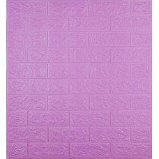 Самоклеюча декоративна 3D панель 3D Loft 700x770x5 мм Фуксія (219)