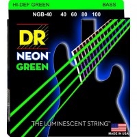 Струни для бас-гітари DR NGB-40 Hi-Def Neon Green K3 Coated Light Bass Guitar 4 Strings 40/100 Струни для бас-гітари DR NGB-40 Hi-Def Neon Green K3 Coated Light Bass Guitar 4 Strings 40/100