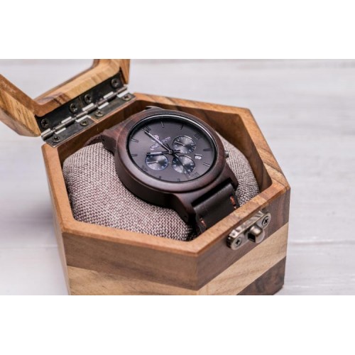 Коробочка для зберігання наручних годинників ecoWalnut 7.8х10.9х9.4 см Коробочка для зберігання наручних годинників ecoWalnut 7.8х10.9х9.4 см