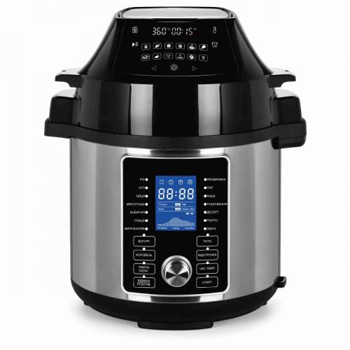 Багатофункціональна мультиварка-аерофритюрниця Domotec 7728MS 29 програм 6 л 1500 Вт Багатофункціональна мультиварка-аерофритюрниця Domotec 7728MS 29 програм 6 л 1500 Вт