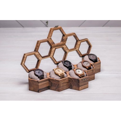Скринька для наручних годинників ecoWalnut 7.8х43.4х18.8 см Скринька для наручних годинників ecoWalnut 7.8х43.4х18.8 см