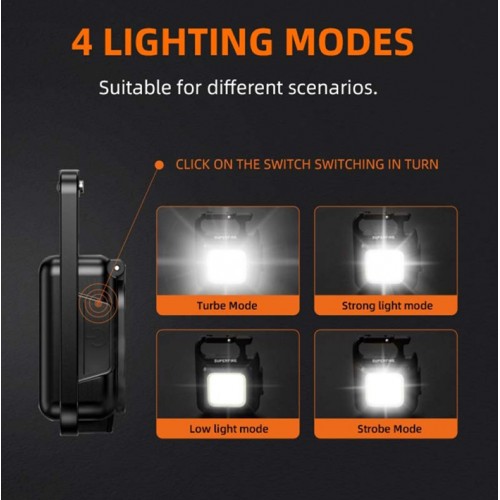 Ліхтар міні-універсальний акумуляторний SuperFire MX16 600 Lumen IP44 Black