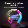 Настольна аккумуляторна смарт лампа із вбудованим аккумулятором UKC Smart RGB 15W Light Sound Machine Bluetooth Біла