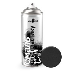 Емаль для пластику New Ton Аерозоль Структурна Чорний 400 мл