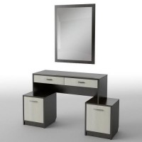 Туалетний столик Тиса Мебель БС-13 Венге Дуб молочний 75x40x138.5 см Туалетний столик Тиса Мебель БС-13 Венге Дуб молочний 75x40x138.5 см