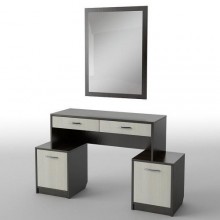 Туалетний столик Тиса Мебель БС-13 Венге Дуб молочний 75x40x138.5 см