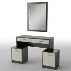 Туалетний столик Тиса Мебель БС-13 Венге Дуб молочний 75x40x138.5 см