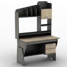 Стіл комп'ютерний Тиса Мебель СУ-20 Венге Молочний 1585x680x1050 мм