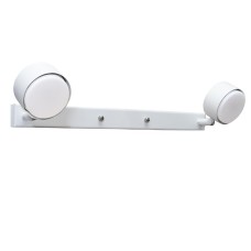 Настінний світильник MSK Electric Copter підсвічування дзеркал на два плафони GX53 NL 80400-2 WH Білий (619591)