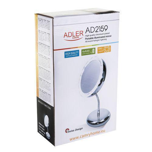Дзеркало косметичне Adler AD 2159 15 см Хром Дзеркало косметичне Adler AD 2159 15 см Хром