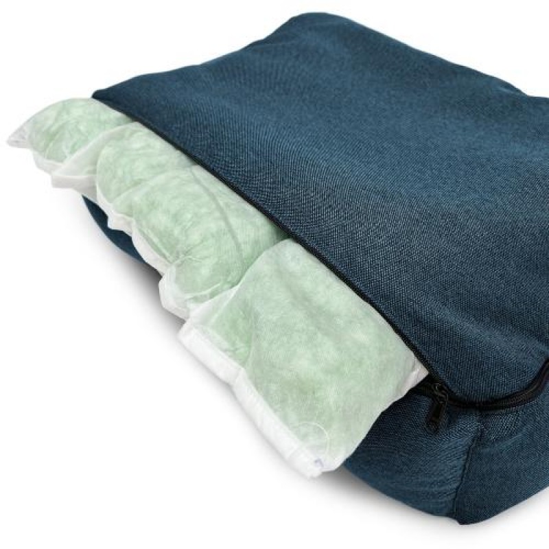 Лежак ліжко для собак та котів EGO Bosyak Рогожка S 65x55 Синій (спальне місце для собак та котів)