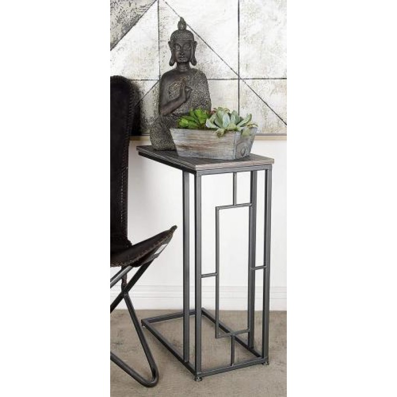 Приставний столик у стилі Loft NS-1524 700x470x250 мм Черный