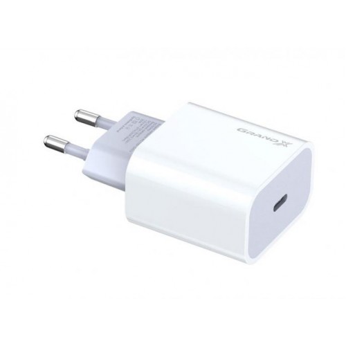 Зарядний пристрій Grand-X (1xUSB-C 20W) QC4.0, PD 3.0, FCP, AFC White (CH-770) Зарядний пристрій Grand-X (1xUSB-C 20W) QC4.0, PD 3.0, FCP, AFC White (CH-770)