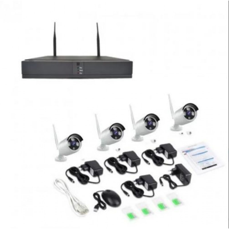 Комплект відеоспостереження бездротовий OPT-TOP DVR 5G KIT CAD Full HD Wi-Fi на 4 камери з реєстратором (1756375470)