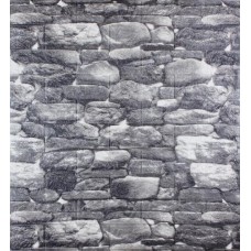 Самоклеюча декоративна 3D панель 3D Loft 700x770x5 мм Сірий (155)