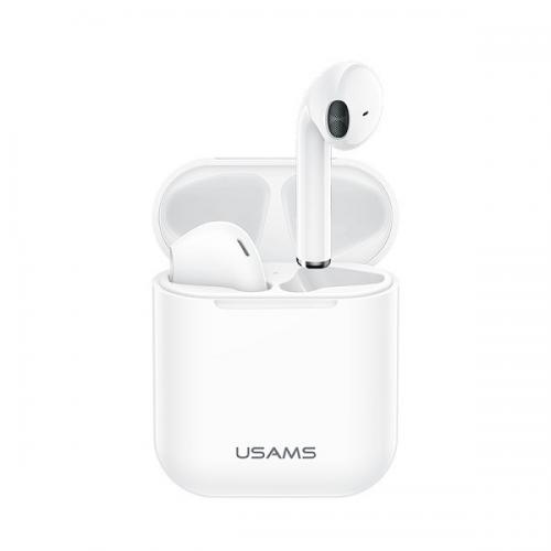 Бездротові навушники вкладки Usams US-LQ001 LQ Bluetooth v5.0 400mAh 3 год /180 год White