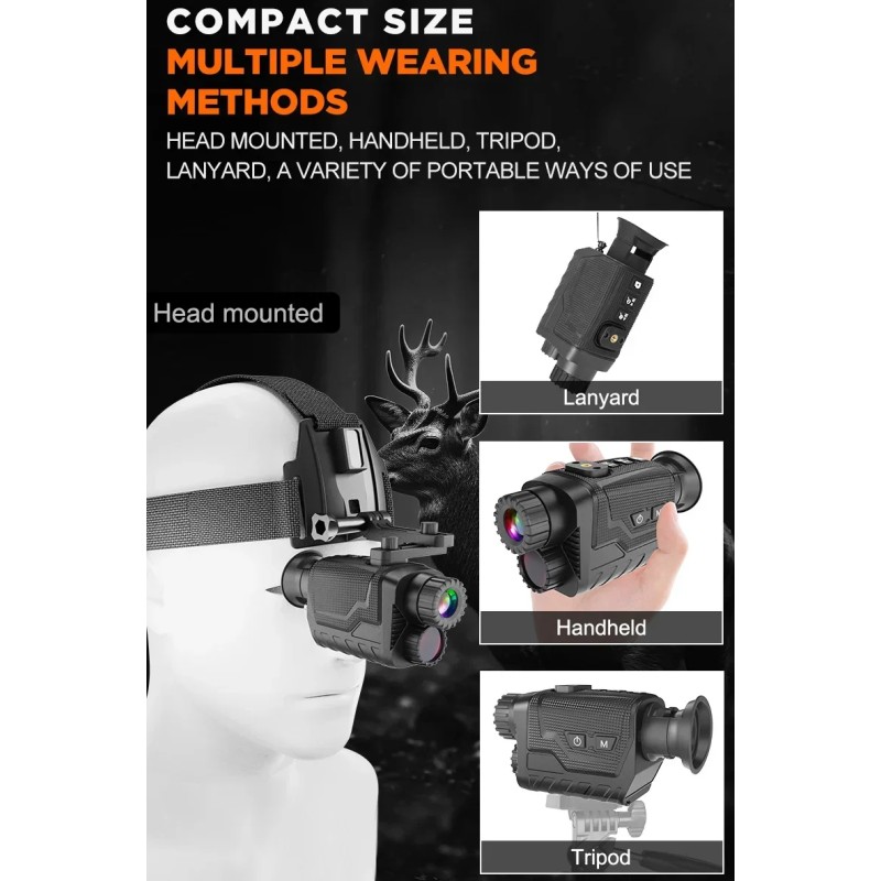 Монокуляр нічного бачення FMA NV8260 4K 1080P HD 8-кратним цифровим зумом (2166838144)