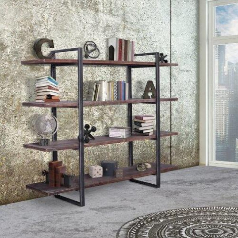 Стелаж для зберігання в стилі Loft Чорний NS-1851 1010x1180x290 мм