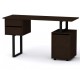 Стіл письмовий Компанит Лофт 4 130х50х72,8 см Венге темний