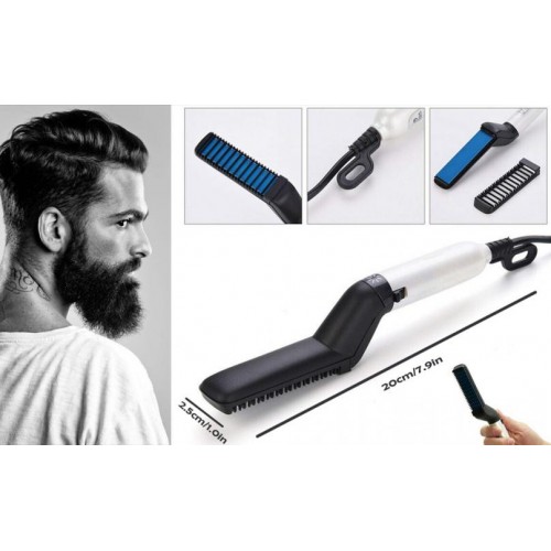 Випрямляч для бороди та волосся Beard Straightener Різнокольоровий (BS2047)