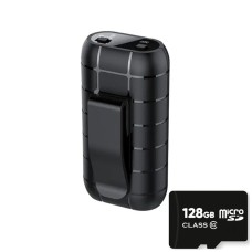 Міні диктофон з великим часом роботи Nectronix A50+, з пам'яттю 128 Гб, кліпса, магніт