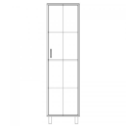 Шафа-Пенал Тиса Мебель ШС-413 Дуб сонома 166x35x45 см Шафа-Пенал Тиса Мебель ШС-413 Дуб сонома 166x35x45 см