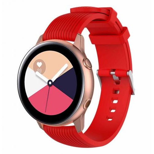 Ремінець BeWatch для Samsung Galaxy Watch 42 | 3 41 мм | Active | Active 2 силіконовий 20мм ECO2 Червоний (1012103) Ремінець BeWatch для Samsung Galaxy Watch 42 | 3 41 мм | Active | Active 2 силіконовий 20мм ECO2 Червоний (1012103)