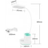 Настільна лампа Quantum QM-TL1062 сенсорна VERONA / 4000mAh LED з Power Bank