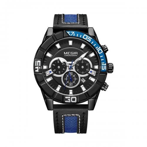 Годинник Megir Blue Black MG2066 (ML2066G-BK-1) Годинник Megir Blue Black MG2066 (ML2066G-BK-1)