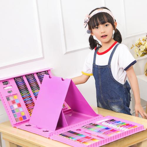 Набір для малювання SUNROZ Mega Art Set з мольбертом Рожевий (5516) Набір для малювання SUNROZ Mega Art Set з мольбертом Рожевий (5516)