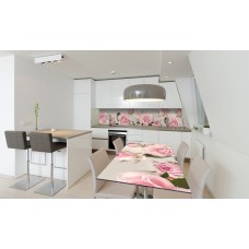 Наклейка вінілова на стіл Zatarga «Блокони Рожеві Троянди» 600х1200 мм Z180589st