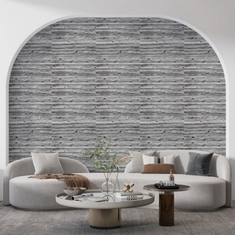 Самоклеюча 3D панель під дерево кольору зебри Sticker Wall 20000х700х3мм