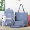 Рюкзак шкільний для дівчинки Hoz CLBD 9566 4 в 1 41х30х14 см Блакитний (SK001652) в інтернет супермаркеті PbayMarket!