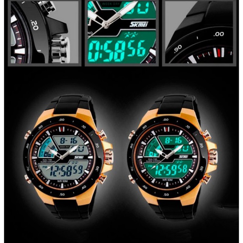 Спортивний годинник Skmei 1016 Black