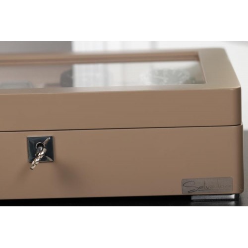 Скринька для зберігання годинників Salvadore WB/3420/8.TAN 320х245х87 мм Бежевий Скринька для зберігання годинників Salvadore WB/3420/8.TAN 320х245х87 мм Бежевий