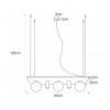 Люстра Zuma Line Plant 80x25x120 см Чорний (Zu5555)