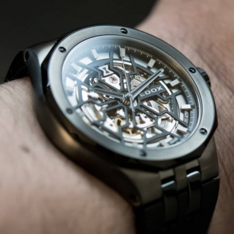 Годинник Edox Delfin Mecano 85303 357GN NGN