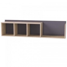 Полиця навісна Тиса Мебель Модуль 116 Сонома 358x236x1300 мм