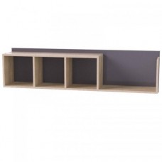 Полиця навісна Тиса Мебель Модуль 116 Сонома 358x236x1300 мм