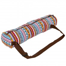 Сумка для йога килимка Yoga bag KINDFOLK FI-8365-1 розмір 15смх65см Оранжево-блакитний (AN0672)