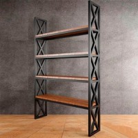 Стелаж для зберігання в стилі Loft NS-1697 1830x1000x350 мм Черный Стелаж для зберігання в стилі Loft NS-1697 1830x1000x350 мм Черный